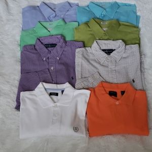8 Mens Ralph Lauren, Izod+, shirt lot